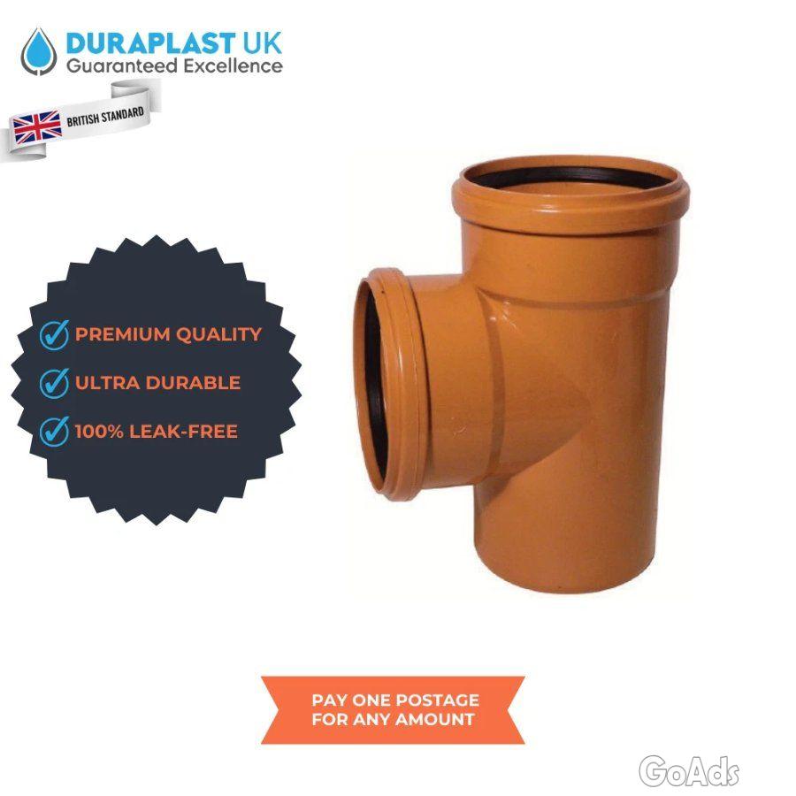 160mm Underground Drainage Pipe & Fittings Sewer Waste Water System PV