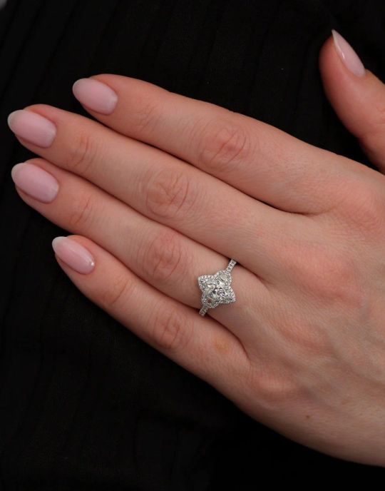 1ct Marquise Half Moon Trilogy – A Symbol of Grace