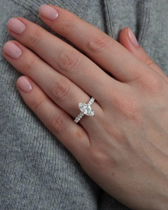 2 ct Marquise Cut U-Prong Setting – Modern Signature Piece