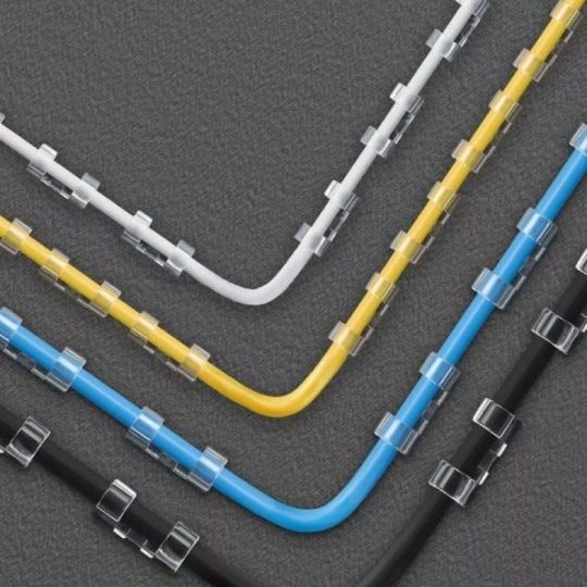 20 Self Adhesive Cable Clips Tidy Stays Wire Organiser Line Holder Wir