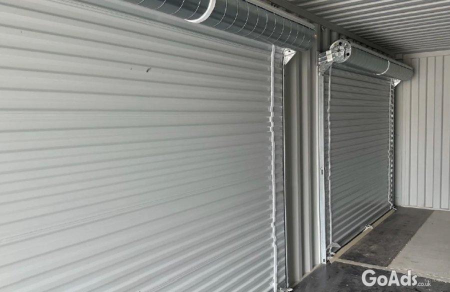 20ft Shipping Container with a Roll-Up Door.
