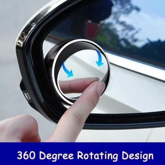 2x Adjustable Blind Spot Mirrors for Car – 360° HD Glass