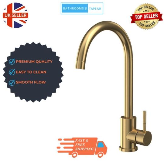 360 Kitchen Sink Mixer Taps Manhattan Single Lever Modern Mono Tap Bru