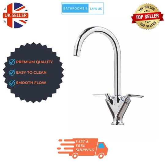 360° Kitchen Sink Mixer Taps Olicana Single Lever