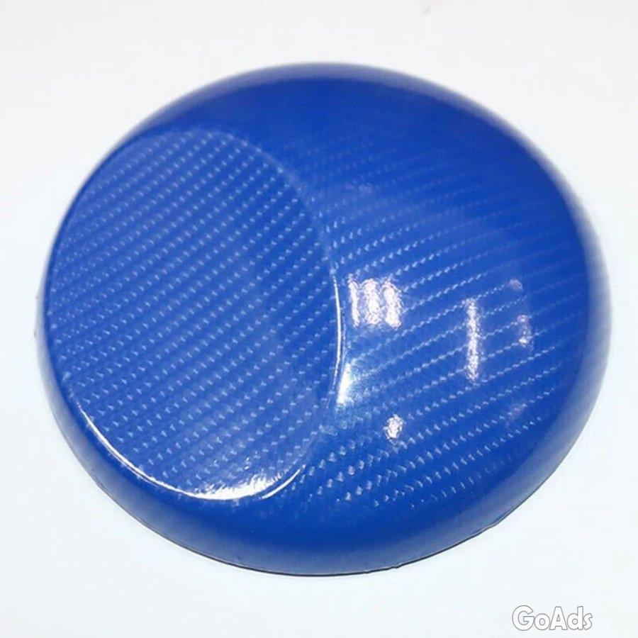3D 4D 7 BLUE Carbon Fibre Vinyl Film Wrap DIY Waterproof Auto car