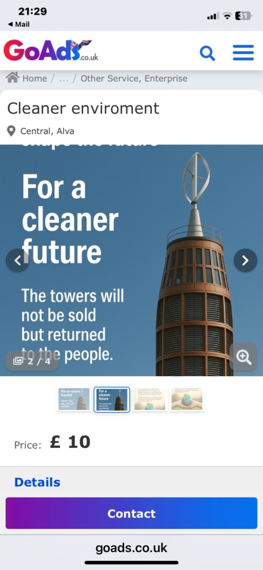 Air purification system. For a cleaner environment.