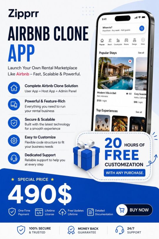 Airbnb Clone - Zipprr | Go Live with a Premium Booking App