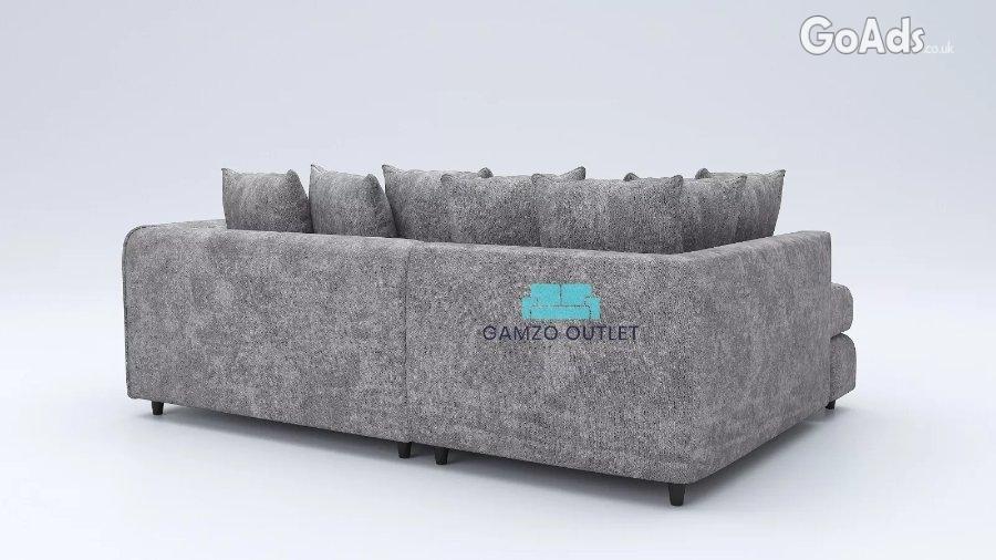 Alaska Fabric Corner Sofa L Shape Settee 4 3 2 Seater Soft Suite Chair