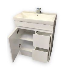 BEST QUALITY 100% Waterproof - WHITE Vanity Unit 750mm - PVC-INCLUDING
