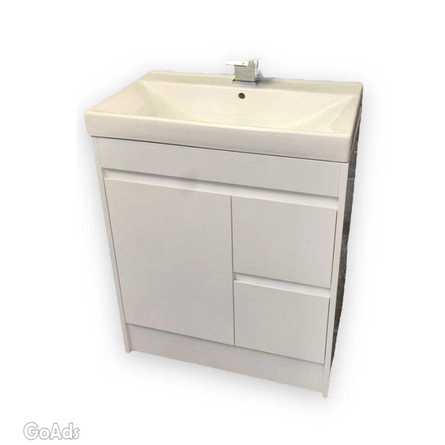 BEST QUALITY 100% Waterproof - WHITE Vanity Unit 750mm - PVC-INCLUDING