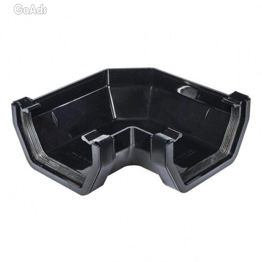 Black square 112mm Guttering & 65mm Down pipe Fittings / rain water /