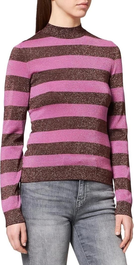Boss Womens Striped Jumper C_fiorelly Virgin Wool sweater