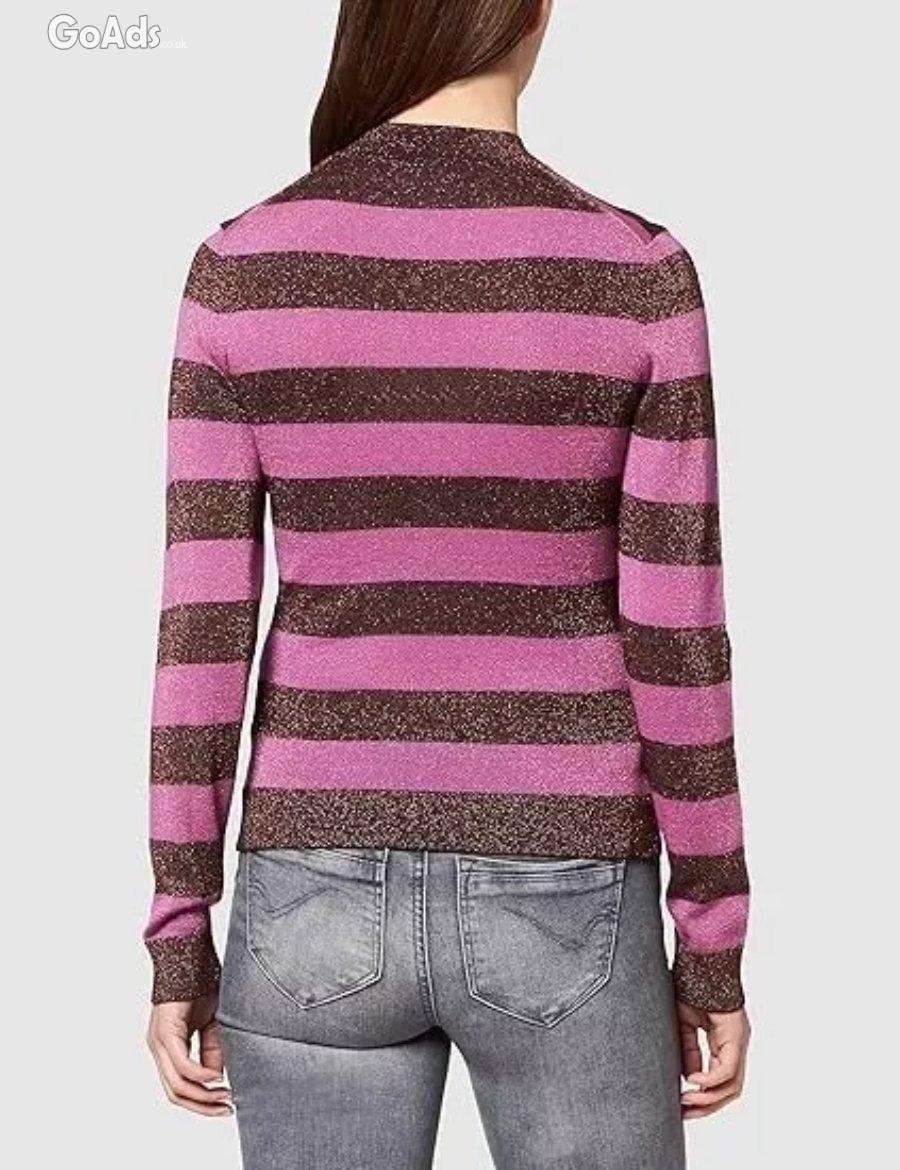 Boss Womens Striped Jumper C_fiorelly Virgin Wool sweater