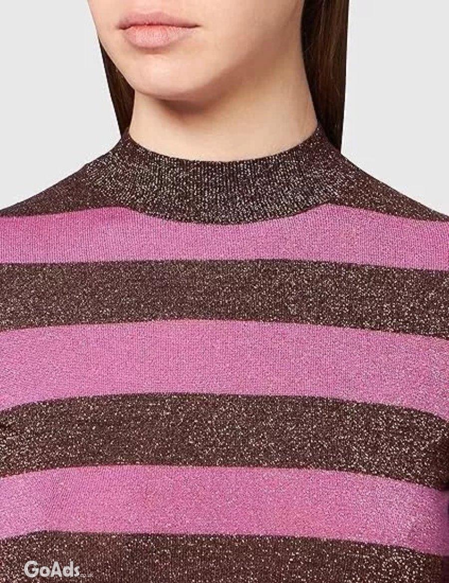 Boss Womens Striped Jumper C_fiorelly Virgin Wool sweater