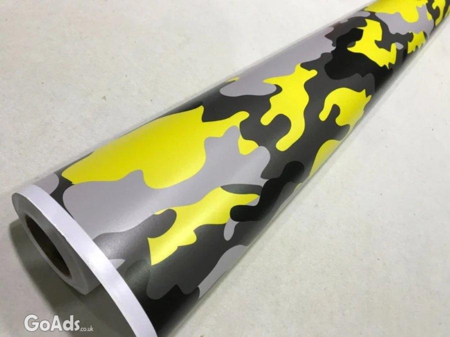 Camo RED - BLACK Vehicle DIY Waterproof Auto Motorcycle CAMOUFLAGE Car