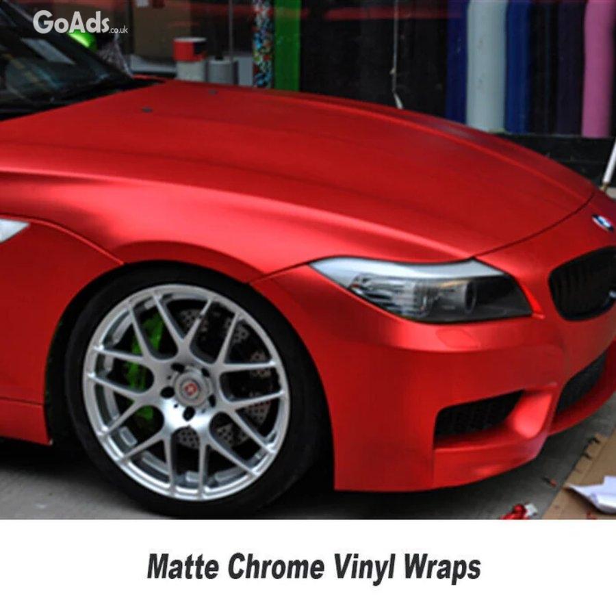 Car Vinyl Wrap RED Matt Chrome Pearlescent Car Auto Wrapping Sheet