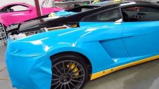 Car Vinyl Wrap Sheet Film Gloss Light Blue Car Wrapping sticker