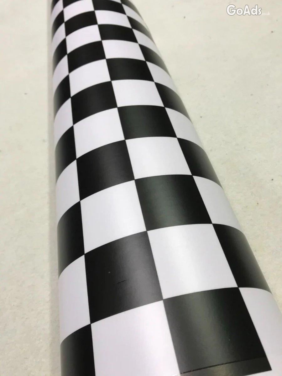 CHECK CAR GRAPHIC sticker bomb Car Roof Black and Whit