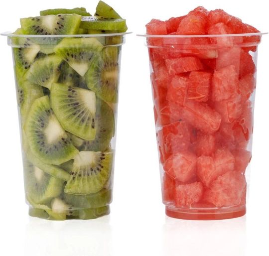 CHEF ROYALE Plastic Smoothie Cups - Plastic Cups- Smoothie Cup for Smo
