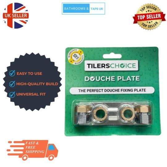 Chrome Internal Douche Plate Modern Bathroom Bidet Spray Fitting Cover