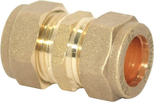 Compression 15mm Brass Straight Coupler Coupling Connector Copper Fitt