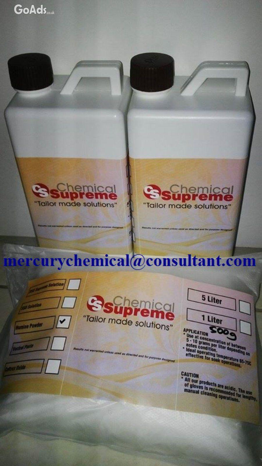 Defaced currencies cleaning CHEMICAL, ACTIVATION POWDER and MACHINE