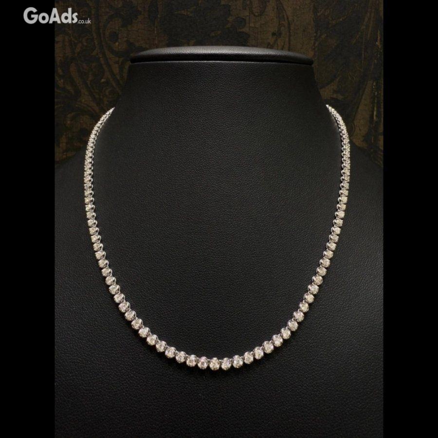 Christmas Sparkle: Diamond Tennis Necklaces Sale at Divour Diamonds