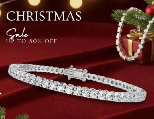 Diamond Tennis Bracelet Sale on Christmas at Divour Diamonds