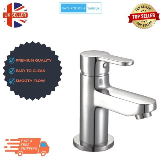 Eludora Montana Mini Mono Basin Mixer Tap Brushed Nickel