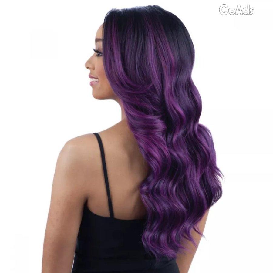 Freetress DARK PURPLE Equal Silk Base Lace Front Wig – Teresa