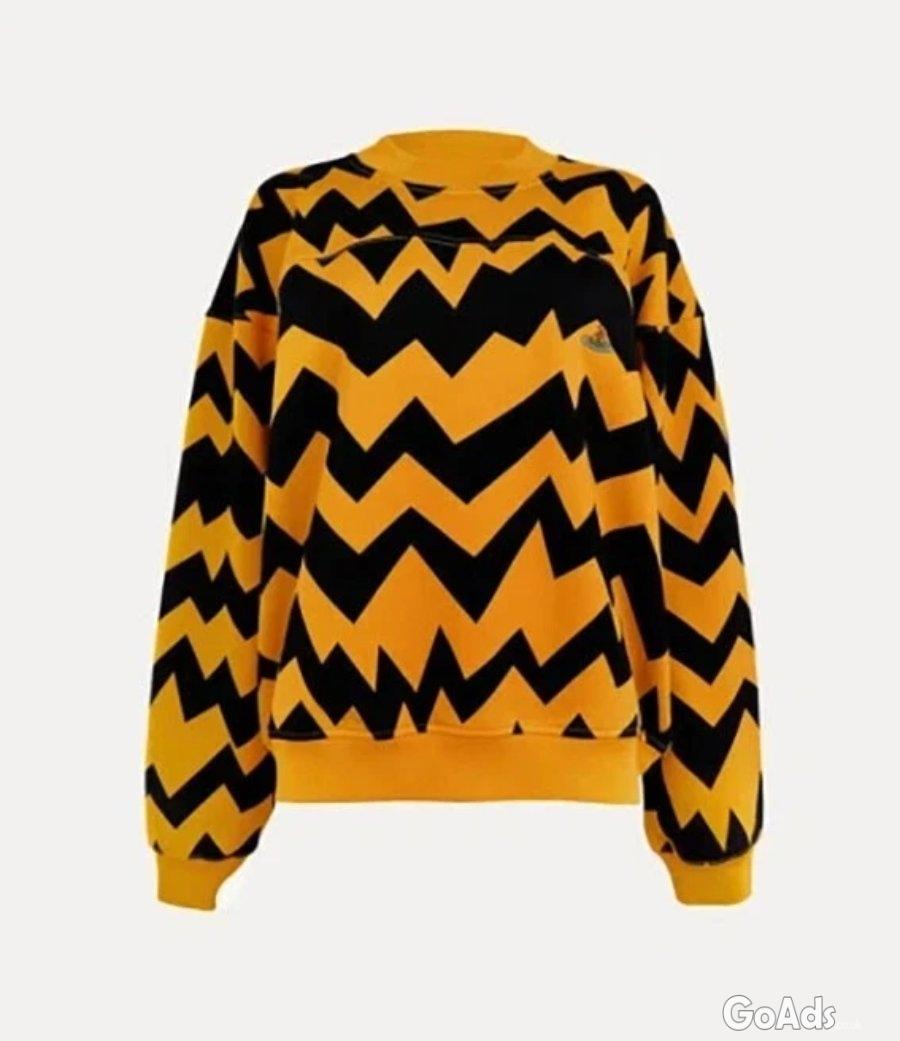 Genuine Vivienne Westwood Zig Zag Crew Neck Sweatshirt