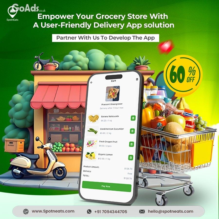Launch Your Grocery Delivery App with SpotnEats