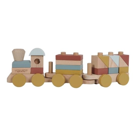 Little Dutch Stacking Train Rainbow Pure & nature