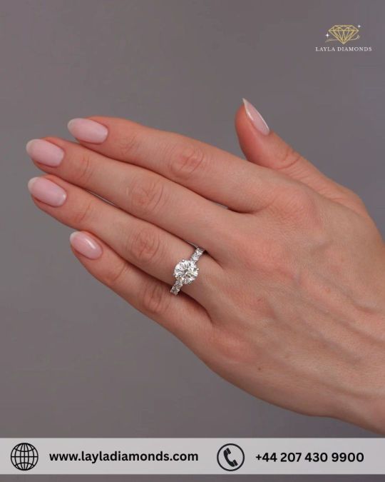 Luxury round cut engagement rings crafted for lasting elegance