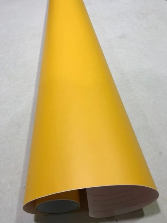 MATT YELLOW Car Sheet Film Car Wrapping Film Sticker Air