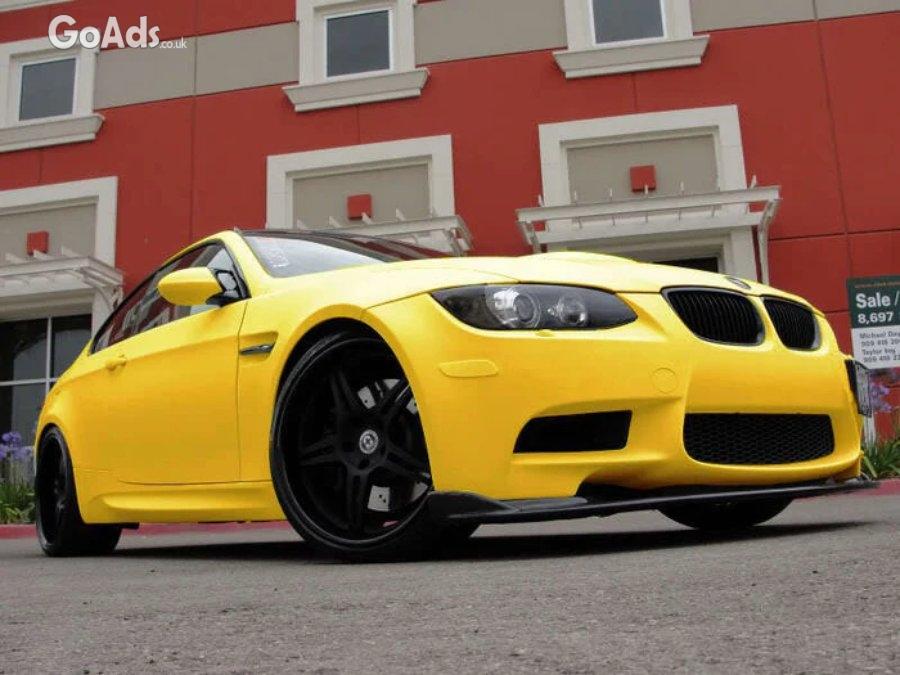 MATT YELLOW Car Sheet Film Car Wrapping Film Sticker Air