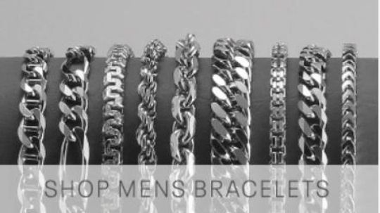 Men’s sterling silver bracelets