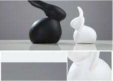 Modern sitting Creamic rabbit