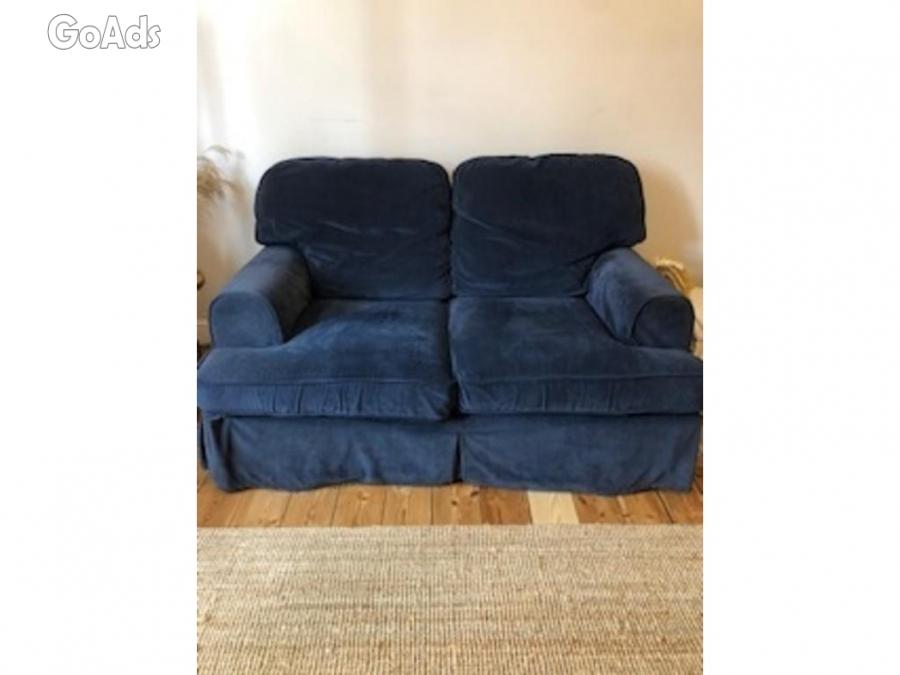 Navy Blue 2 Seater Sofa in London