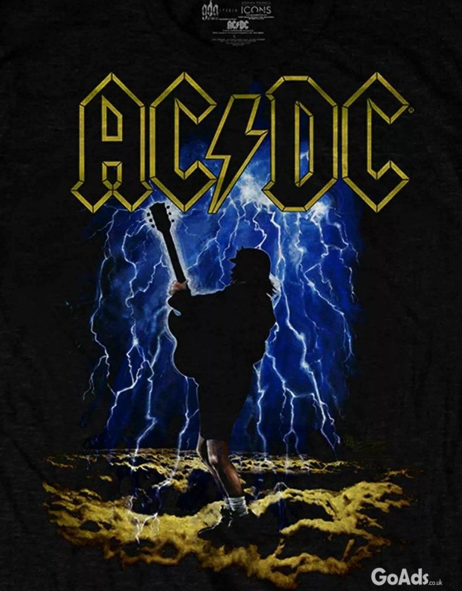 New Men's AC/DC T Shirt Highway To Hell Band Logo Official Black
