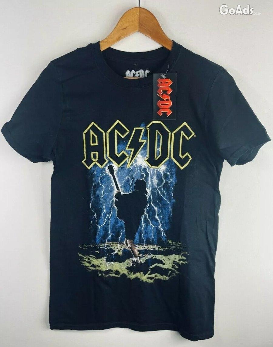 New Men's AC/DC T Shirt Highway To Hell Band Logo Official Black