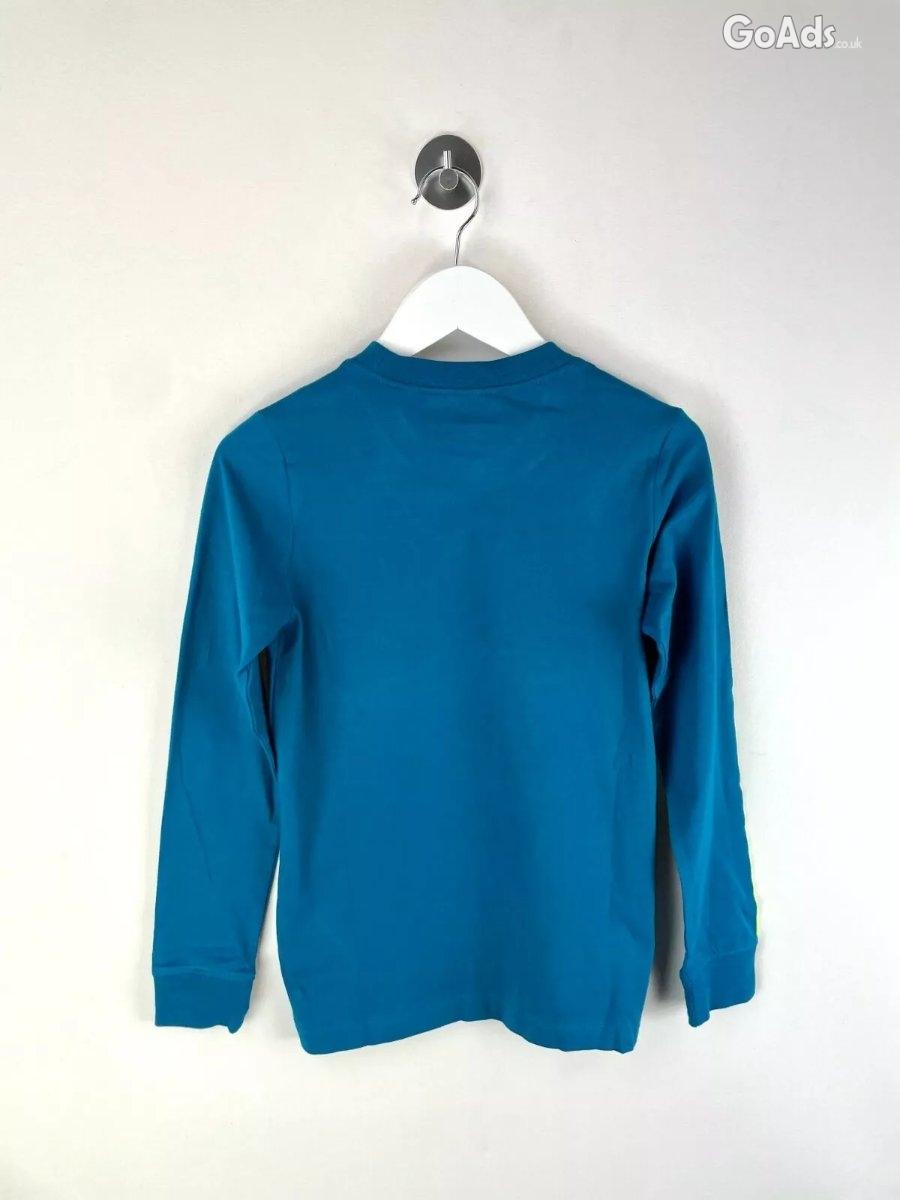 New Nike Boys Long Sleeve Tape Tee DO3770-301