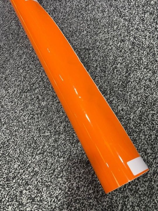 Orange Gloss Vinyl Wrap Sheet Car Wrap