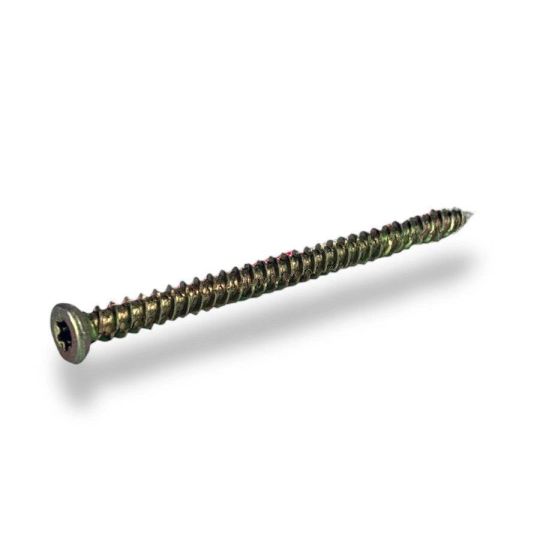 PACK OF 100 CONCRETE MASONRY FRAME SCREWS, WINDOW DOOR UPVC WOOD STONE