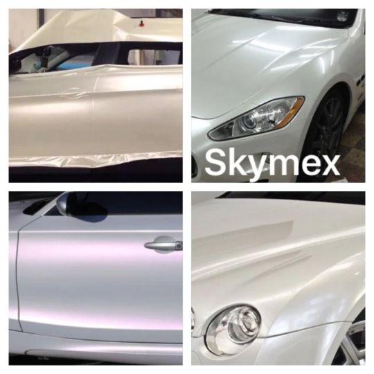 Pearlescent White Pearl Car Wrap Vinyl Wrapping Gloss