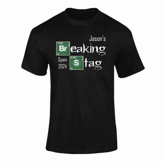 Personalised Bad Breaking Stag T-Shirt