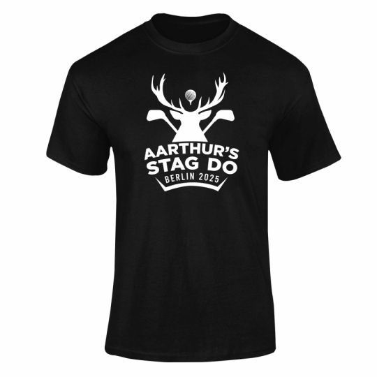 Personalised Essentials Stag T-Shirt By Custom Party Wear
