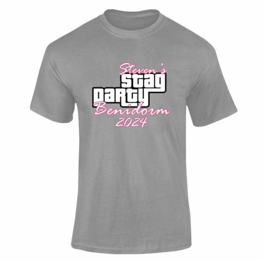 Personalised Grand Theft Stag T-Shirt | Custom Party Wear