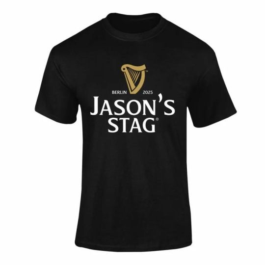 Personalised Guinness Stag T-Shirt For Stag Party