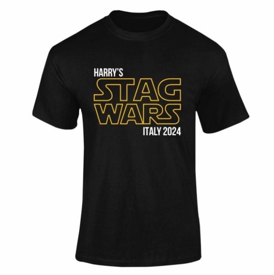 Personalised Stag Wars Stag T-Shirt
